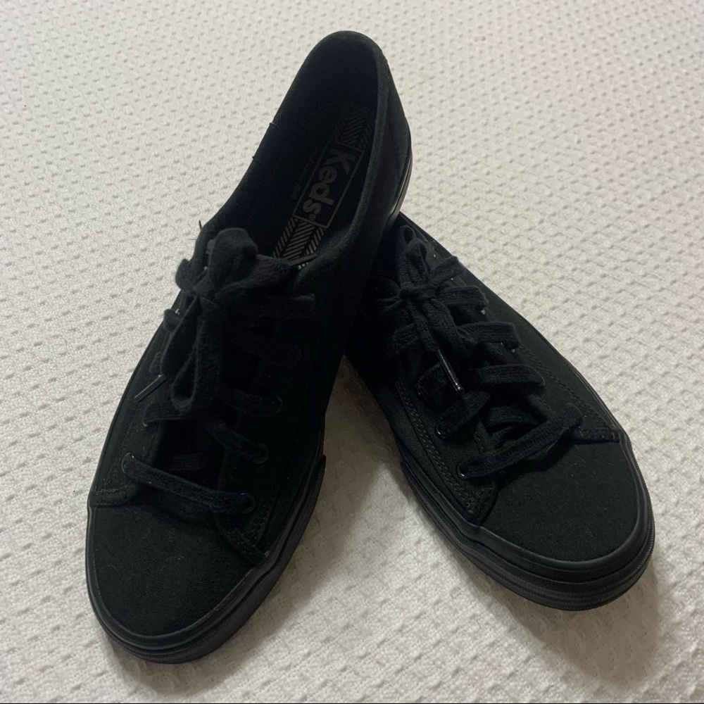 Black KEDS Womens 8 canvas